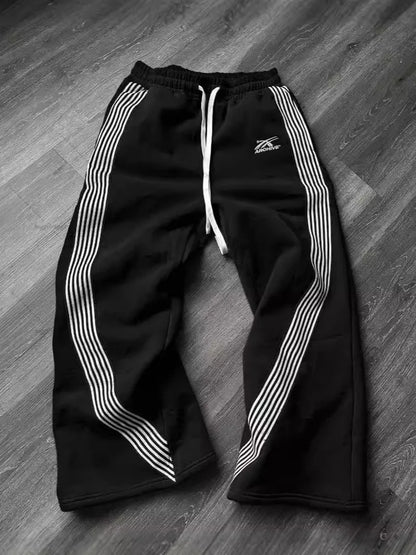 Embroidered Grey Camo Jogger Sweatpants Unisex
