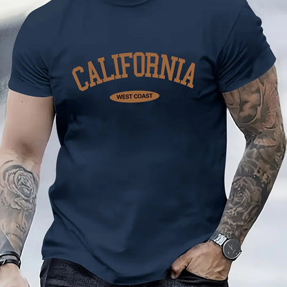 Fashionable CALIFORNIA Letter Printed T-Shirts
