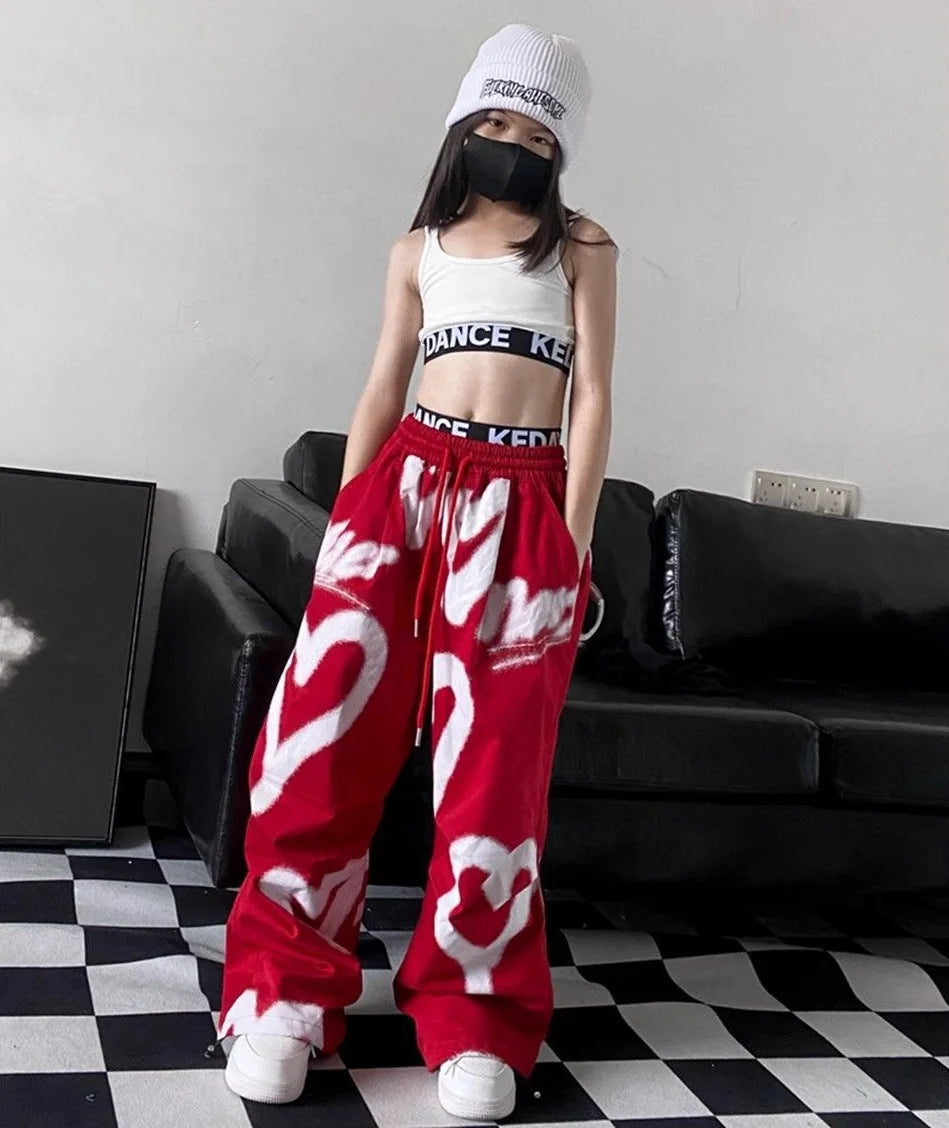 Teens Hip Hop Graffiti Shirt Pant