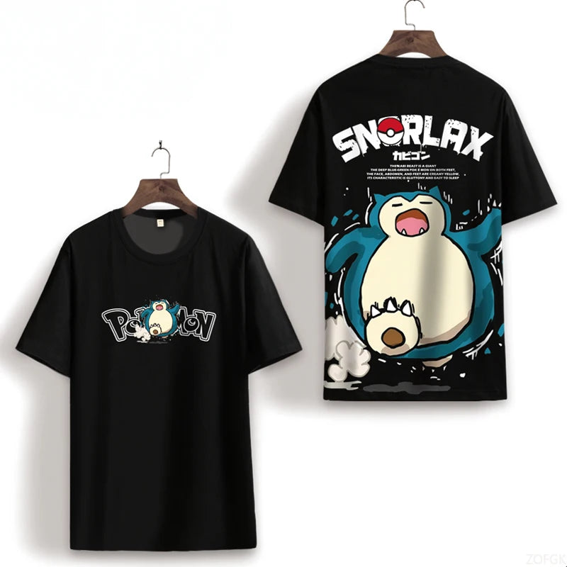 Anime Snorlax Graphic Loose Fit Shirt