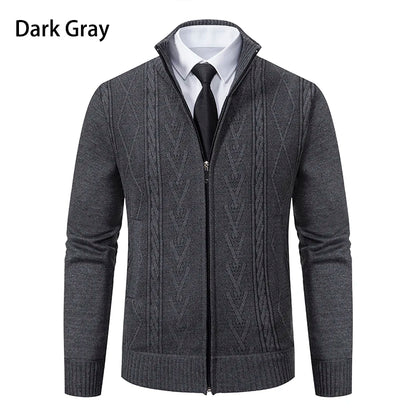 Men’s Warm Cashmere Knitted Sweater Coat