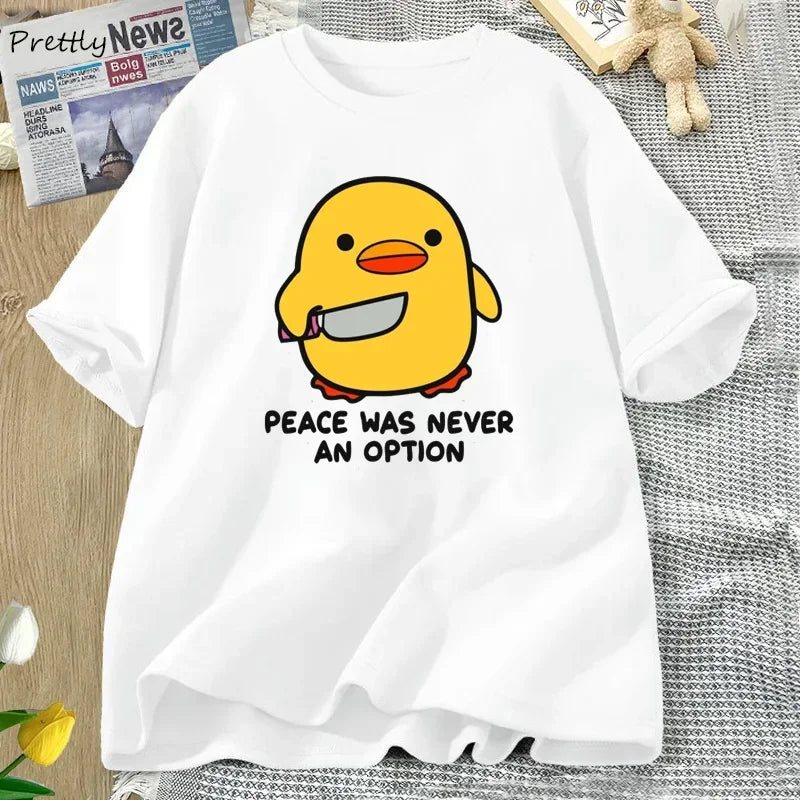 Peace Was Never Funny Goose Tee
