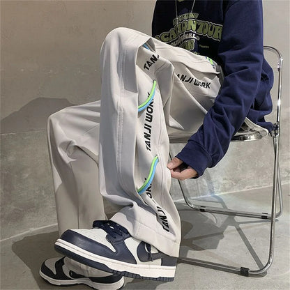 Trendy Oversized Thin Elastic Street Pants