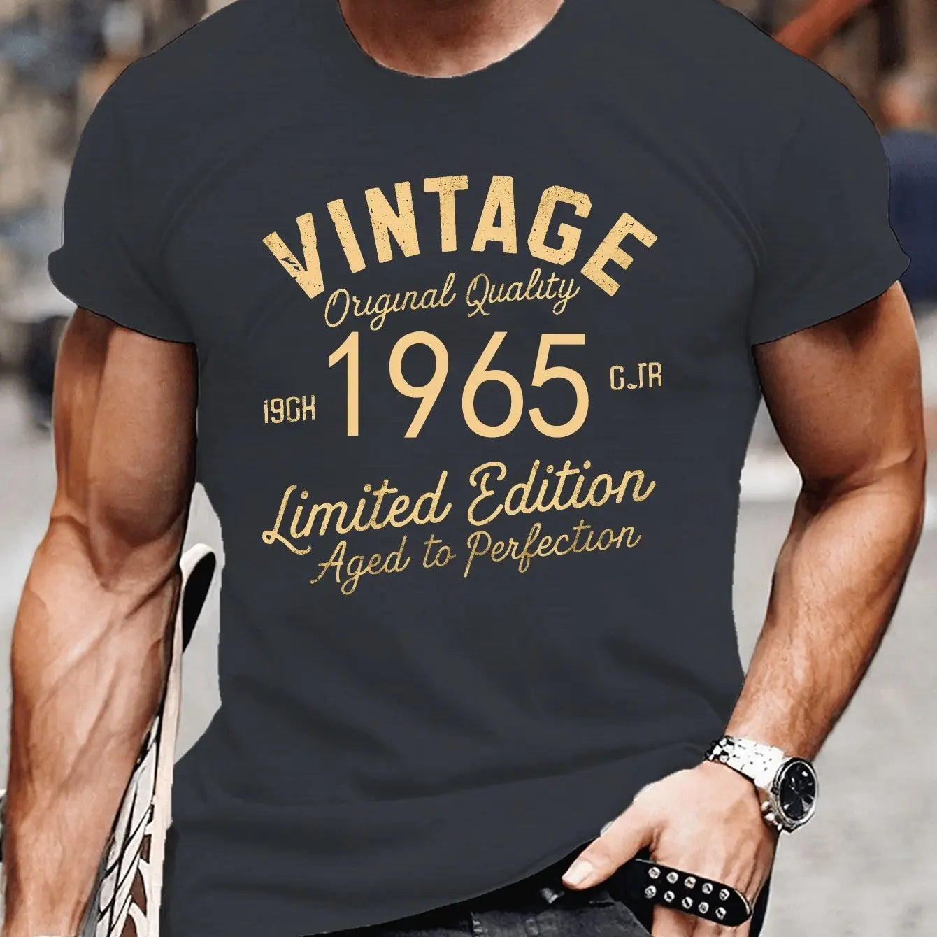 VINTAGE 1965 Letter Printed T-Shirts