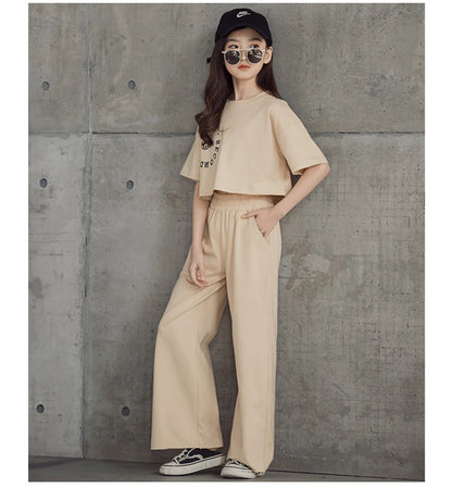 Girls Clothing 2Pcs Set Tops Pants