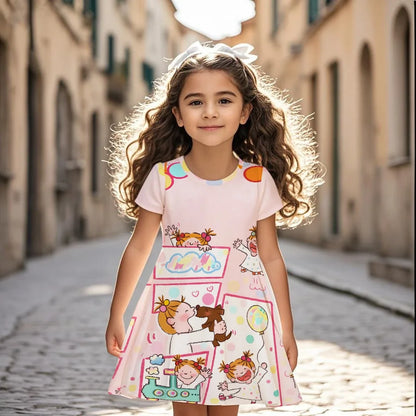 Fashion Dress Cartoon 3D Print