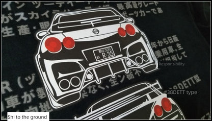 Japanese Style Nissan Modified Car T-shirt