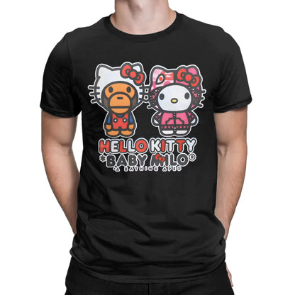Unisex Hello Kitty Cotton Short Sleeve