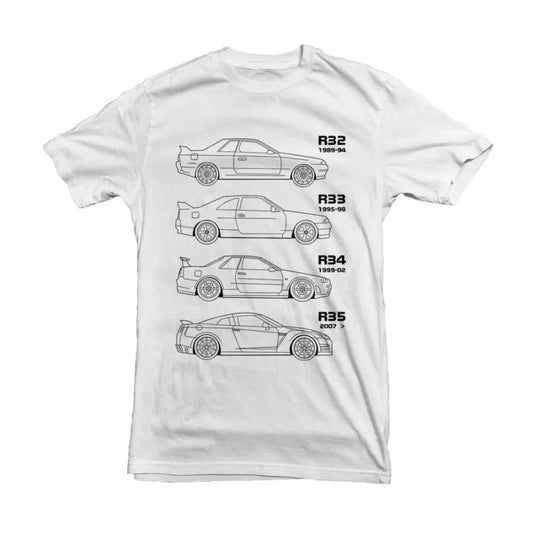 Japanese GTR Skyline Drift Fans Tee