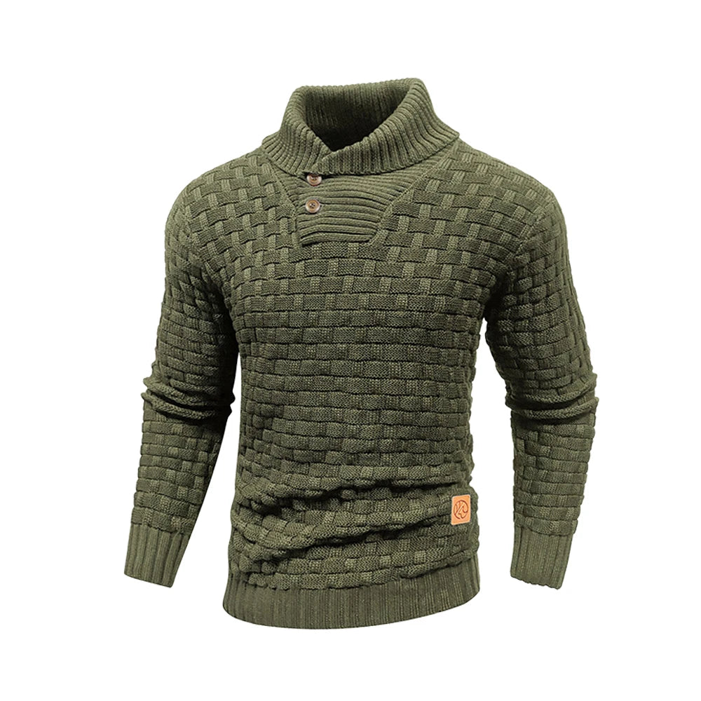 Sweater Winter Knitted Crew Neck Warm
