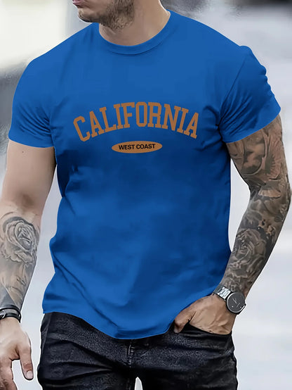 Fashionable CALIFORNIA Letter Printed T-Shirts