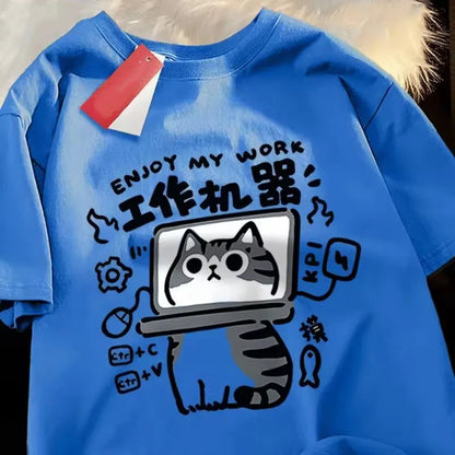 Unisex American Retro Loose Summer T-Shirt