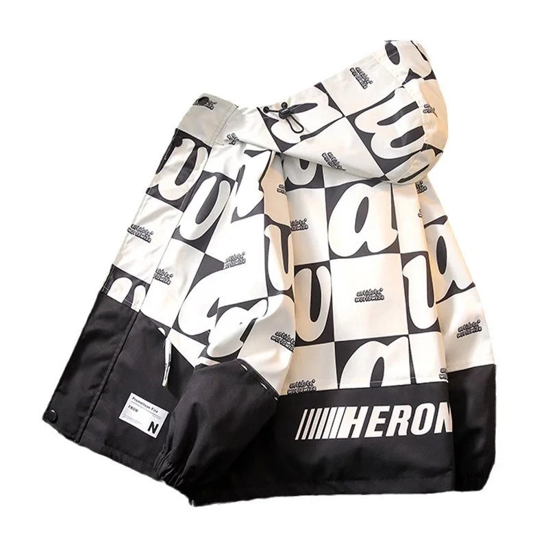 Kids Windbreaker Coat Jacket Alphabet