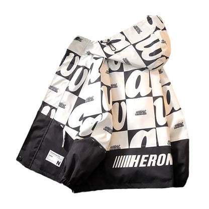 Kids Windbreaker Coat Jacket Alphabet