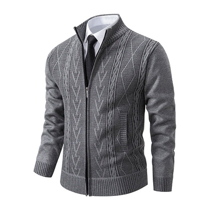 Men’s Warm Cashmere Knitted Sweater Coat
