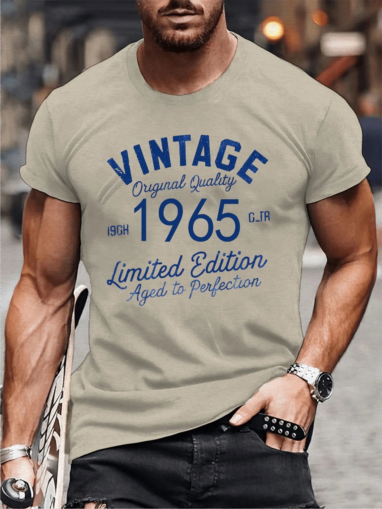 VINTAGE 1965 Letter Printed T-Shirts