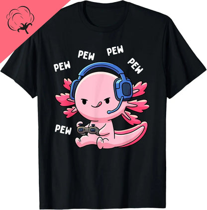The World Kawaii Types of Axolotl Fish Amphibian T-Shirt