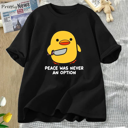 Peace Was Never Funny Goose Tee
