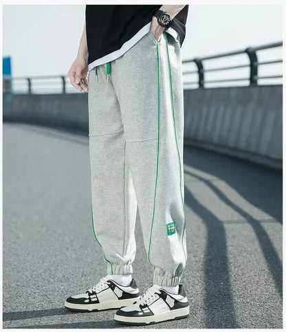 Sporty Drawstring Sweatpants Men