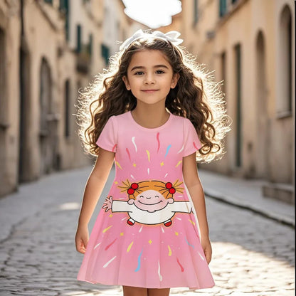 Fashion Dress Cartoon 3D Print
