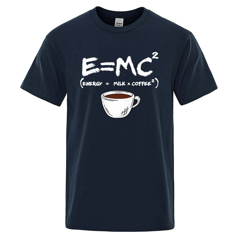 Casual Summer Coffee Print Men’s Tee