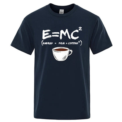 Casual Summer Coffee Print Men’s Tee