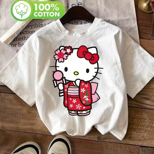 MINISO Sanrio Hello Kitty Kimono Tee