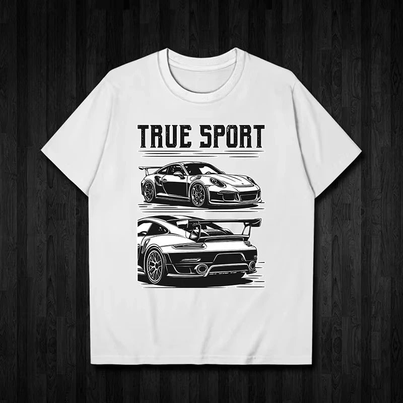 Porsche Sports Car Graphic Cotton Tee