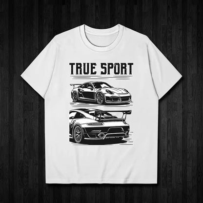Porsche Sports Car Graphic Cotton Tee