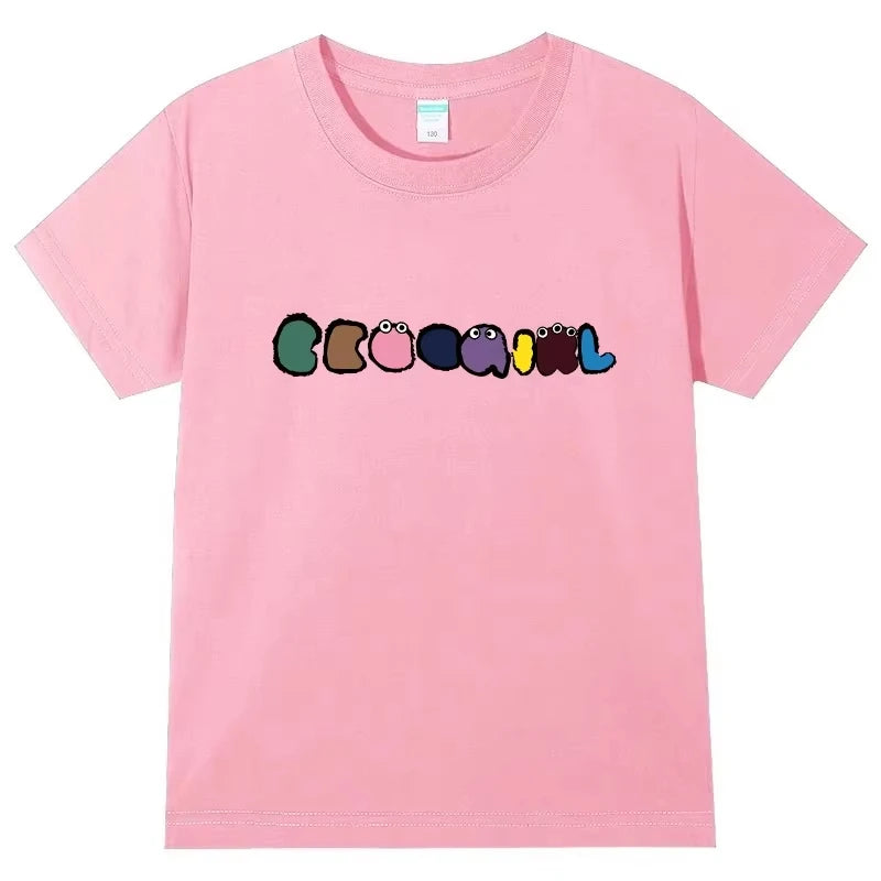 Kids Fashion O-Neck Short Sleeve Top