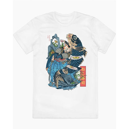 Simple Retro Sushi American Streetwear Youth Tee