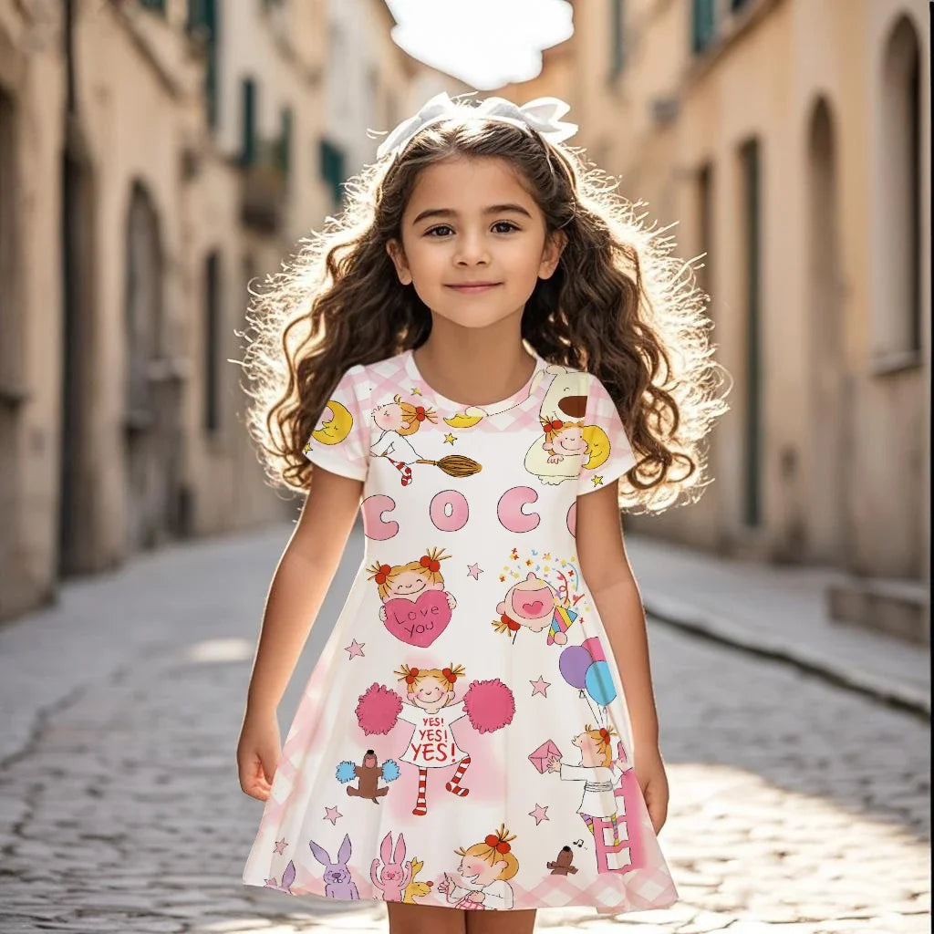 Fashion Dress Cartoon 3D Print