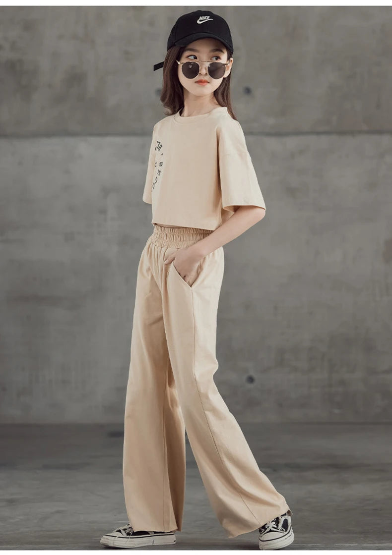 Girls Clothing 2Pcs Set Tops Pants
