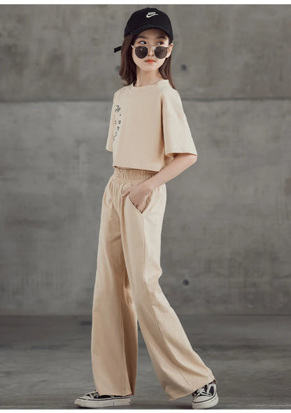 Girls Clothing 2Pcs Set Tops Pants