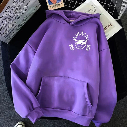 Gojo Satoru Hoodie Kawaii Anime Sweatshirt