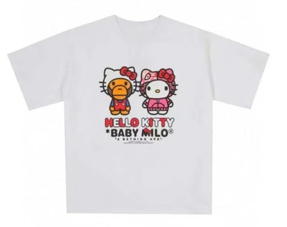 Unisex Hello Kitty Cotton Short Sleeve