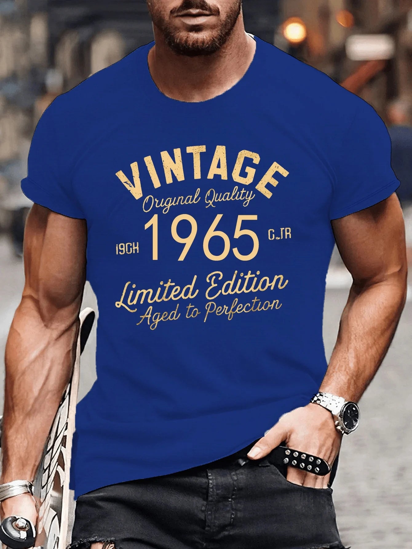 VINTAGE 1965 Letter Printed T-Shirts