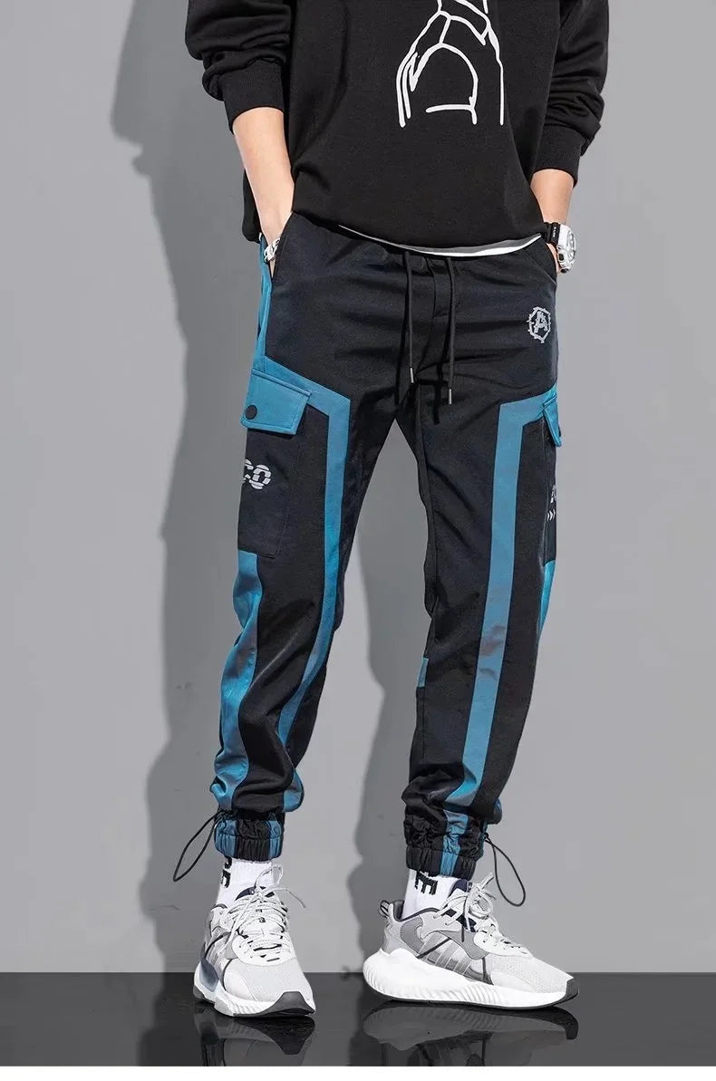 Slim Fit Ribbon Cargo Joggers