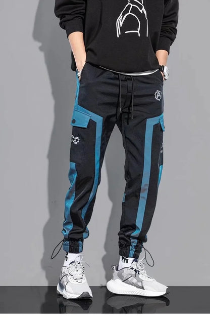Slim Fit Ribbon Cargo Joggers