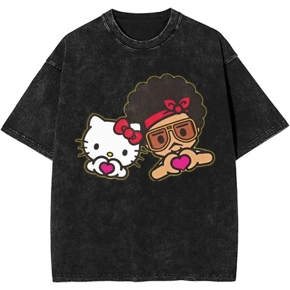 Hello Kitty Bruno Mars Cotton Shirt