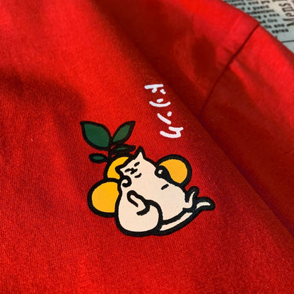 Japanese Oversized Women Men Loose Casual Tee