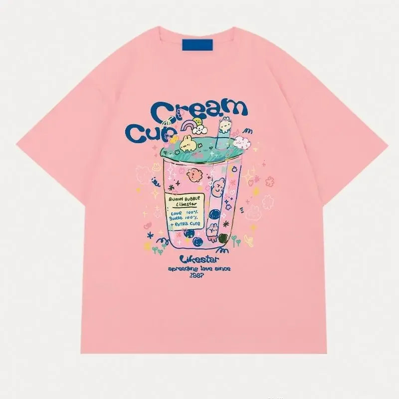 Women’s Loose Fit Cotton Printed T-Shirt