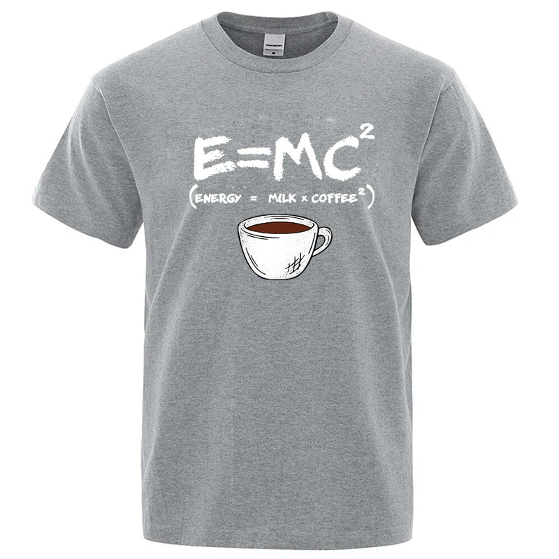 Casual Summer Coffee Print Men’s Tee