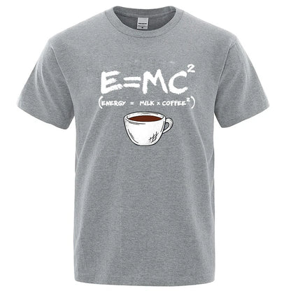Casual Summer Coffee Print Men’s Tee