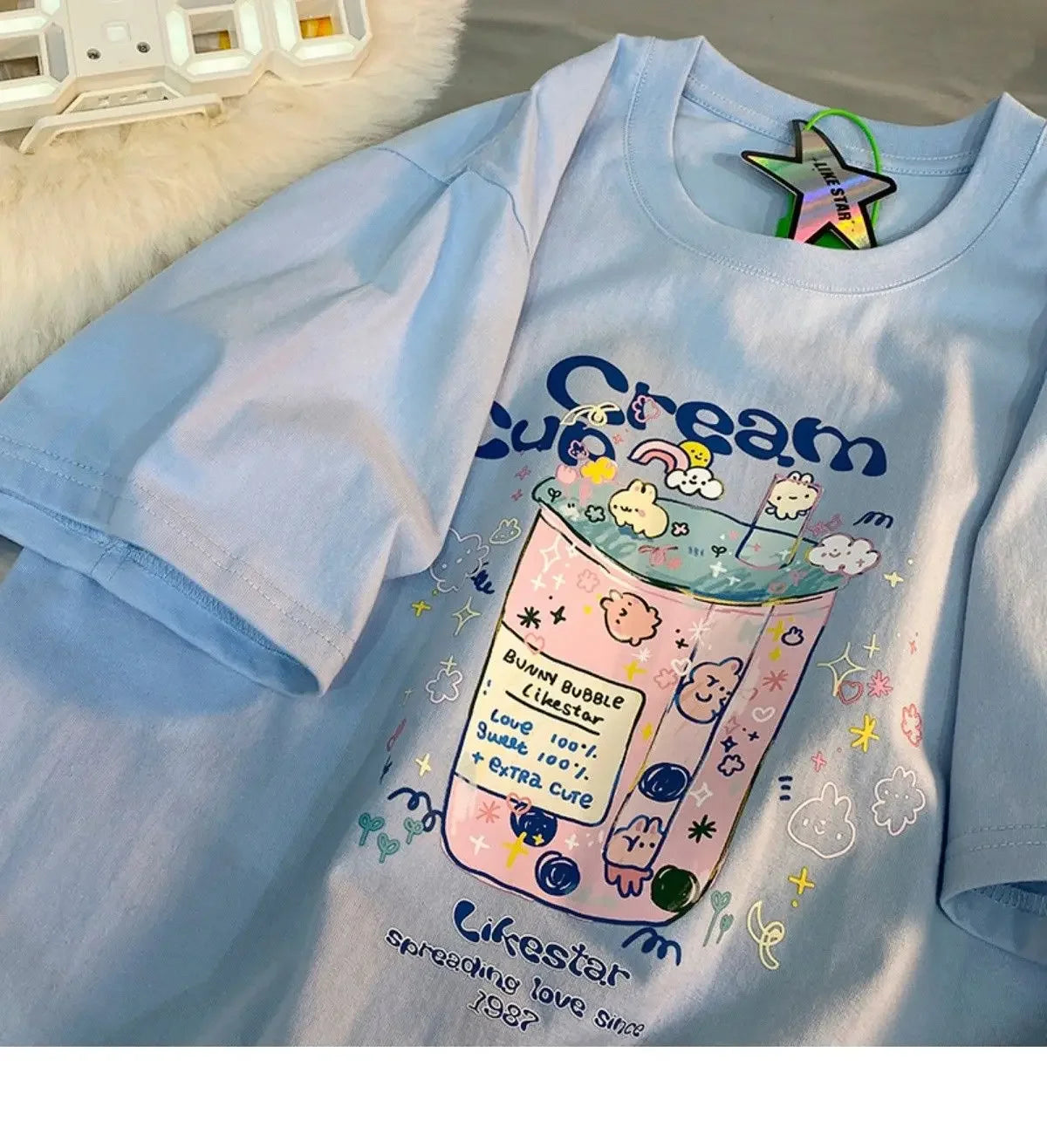 Women’s Loose Fit Cotton Printed T-Shirt