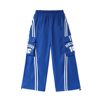Teens Streetwear Tops Cargo Pants Set