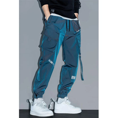 Slim Fit Ribbon Cargo Joggers