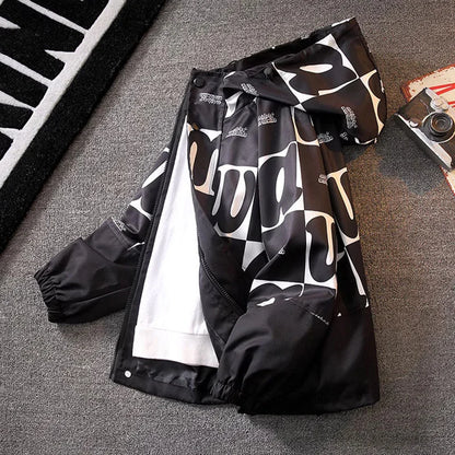 Kids Windbreaker Coat Jacket Alphabet