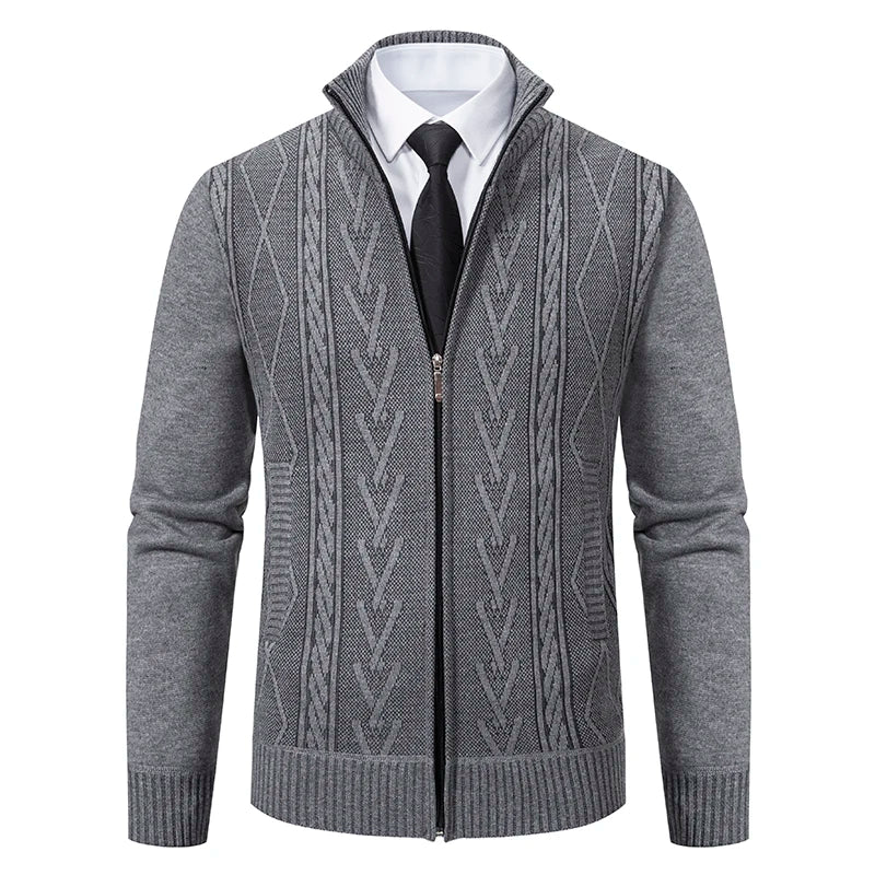 Men’s Warm Cashmere Knitted Sweater Coat