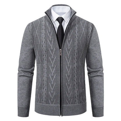Men’s Warm Cashmere Knitted Sweater Coat